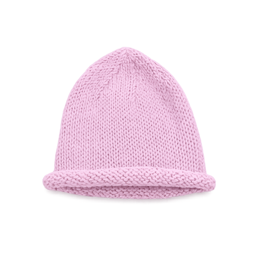 Rolled Hem Beanie- Lilac