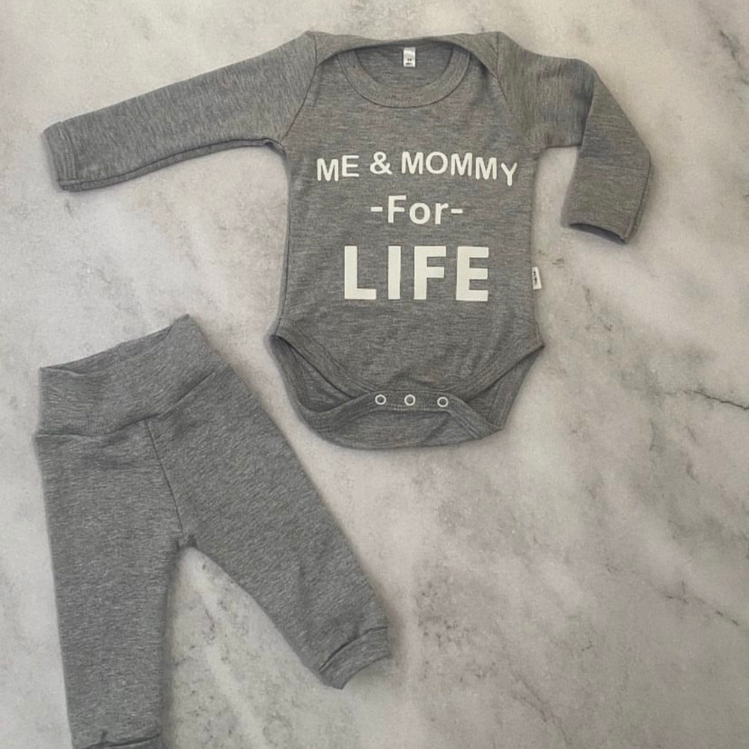 Me & Mommy for Life onesie - Long Sleeve - Ella and Jo