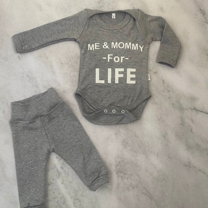 Me & Mommy for Life onesie - Long Sleeve - Ella and Jo