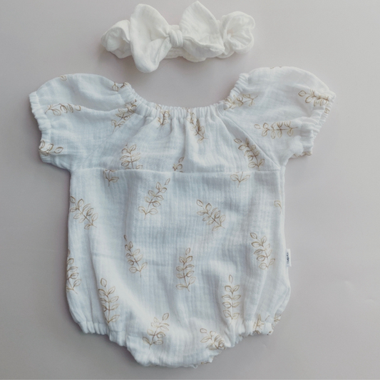 Olive Gypsy Romper - Muslin - Ella and Jo