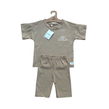 Load image into Gallery viewer, Wild Child Bike Shorts &amp; Drop Shoulder Set
