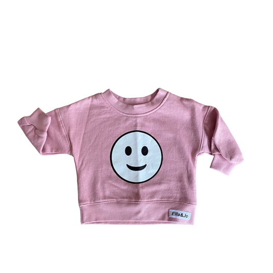 Smile Sweater - Dusty Pink
