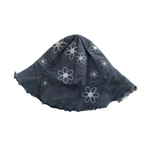 Load image into Gallery viewer, Sun Hat - Denim Flower
