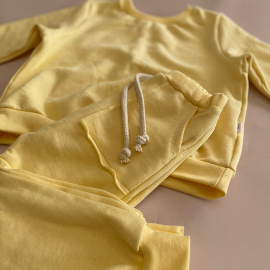 Square Pocket - Tracksuit - Pale Yellow