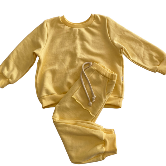 Square Pocket - Tracksuit - Pale Yellow