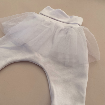 Tulle Jogger - White