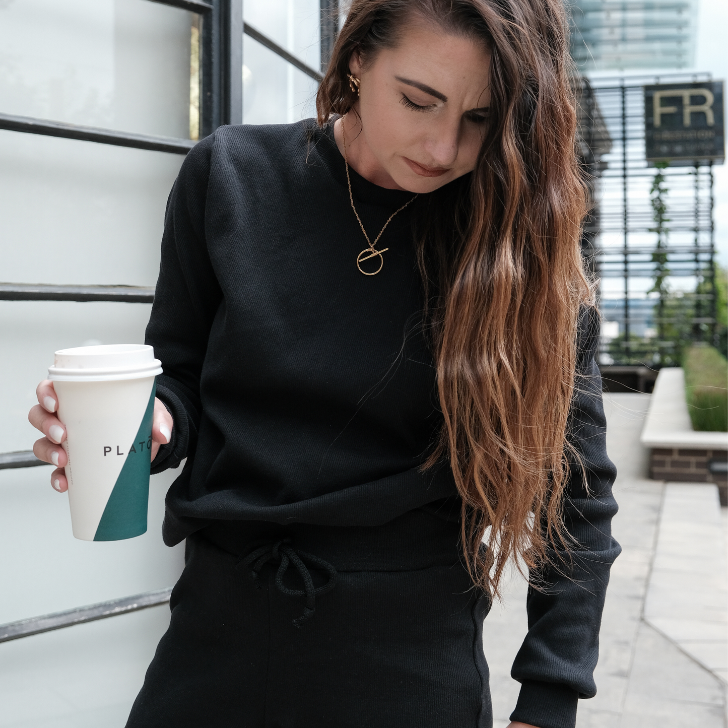 Rib Lounge Set Black - Adults