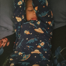 Load image into Gallery viewer, Dinosaur Space Pajama Set
