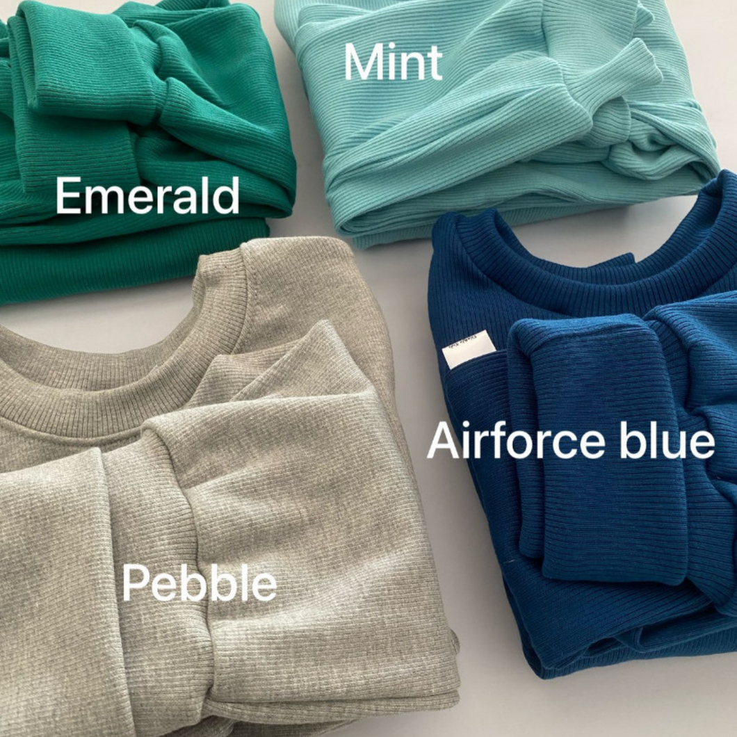 Rib Lounge Set - Pebble