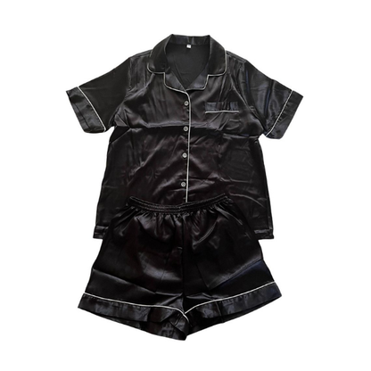 Satin Pyjama's - Black
