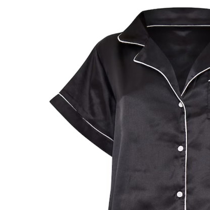 Satin Pyjama's - Black