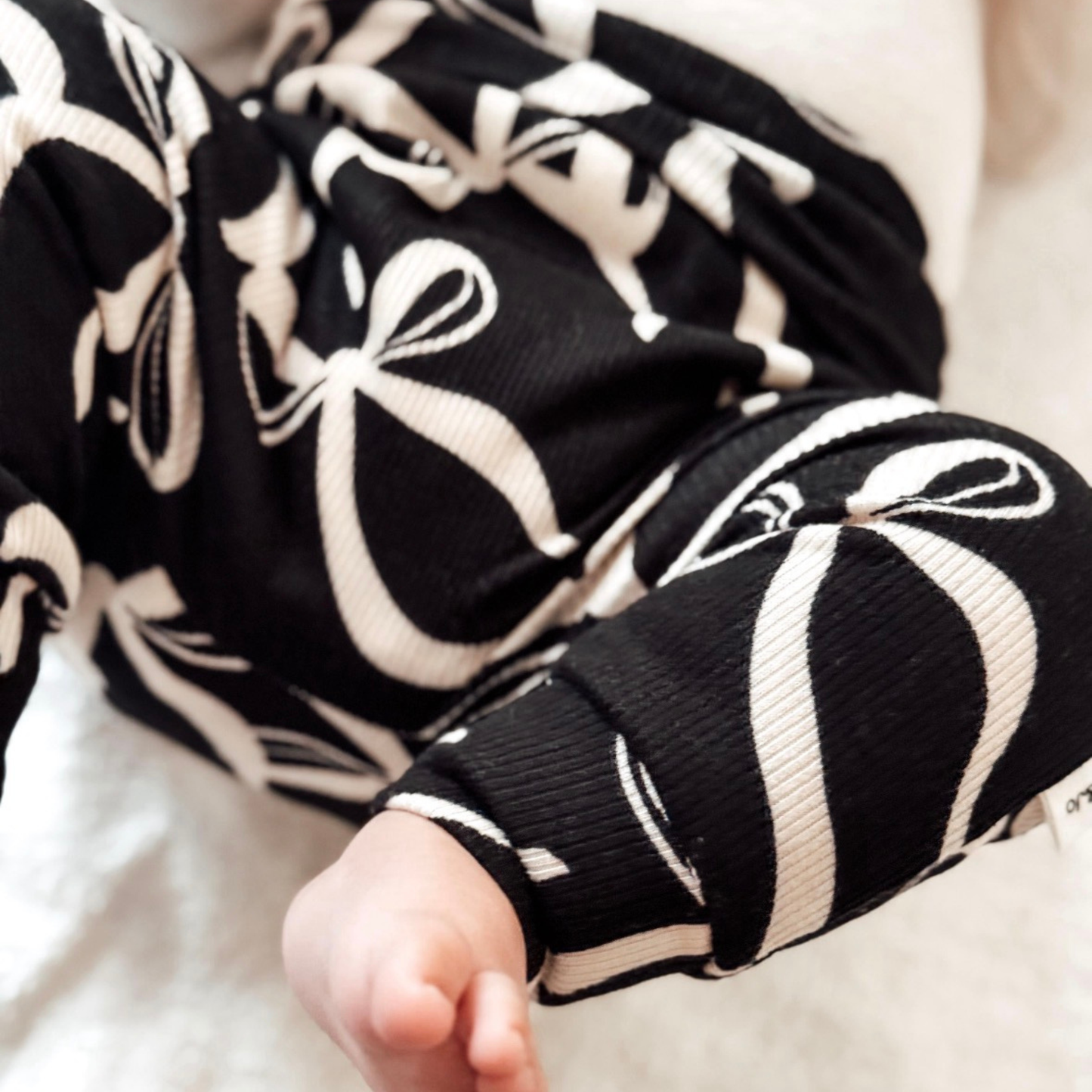Leggings Rib + HeadBow set