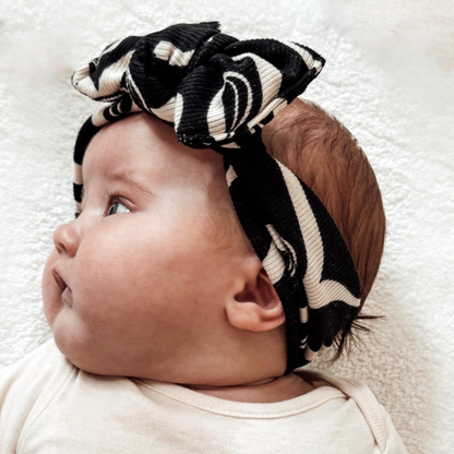 Leggings Rib + HeadBow set
