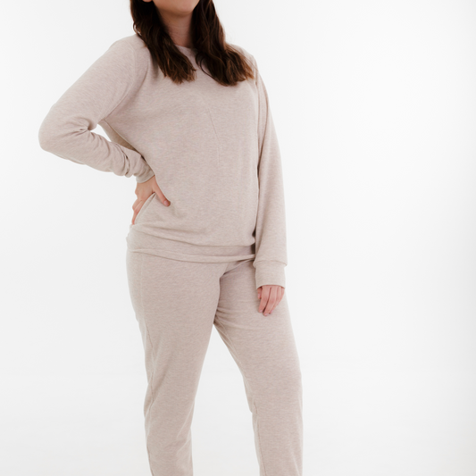 Rib Lounge Set Pebble- Adults