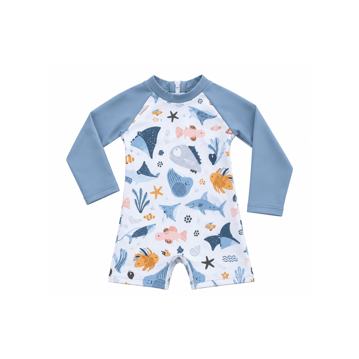 Swimsuit - Sea Animals - Long Sleeve