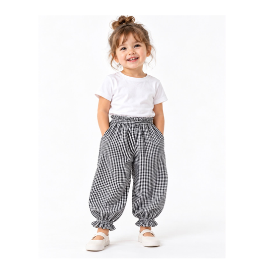 Gingham Ruffle Pant