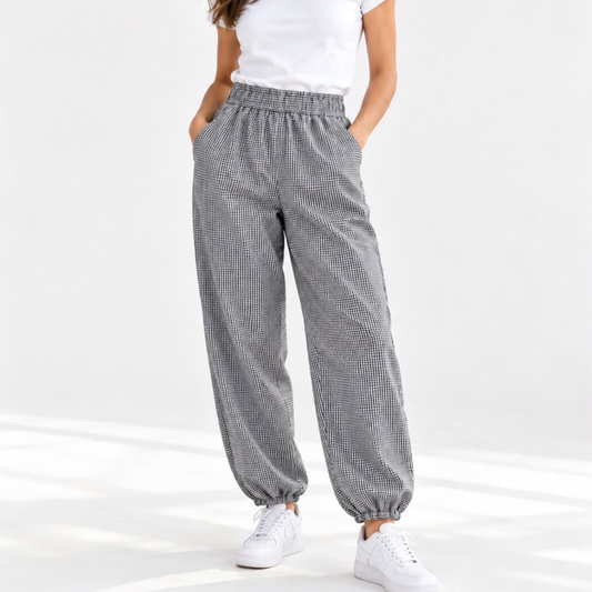 Ladies Gingham Bubble pant