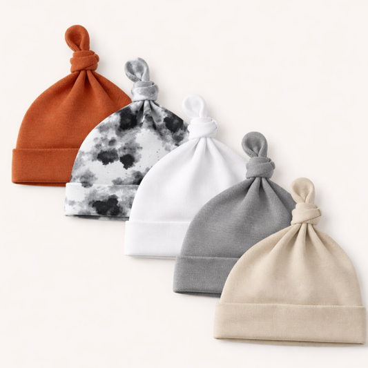 Single Knot Beanie - 5pack Rust/ Smudge