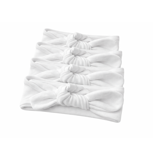 Headbands- White 5Pack