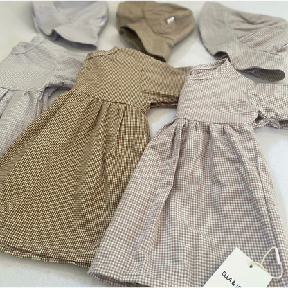 Georgia Gingham Dress and Hat - Ella and Jo