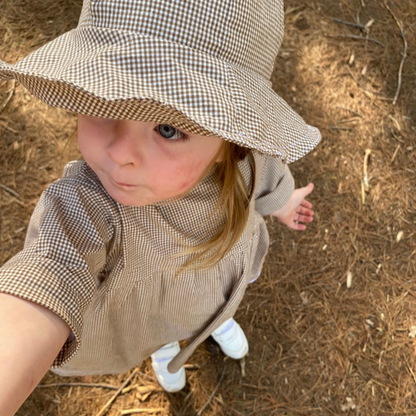 Georgia Gingham Dress and Hat - Ella and Jo