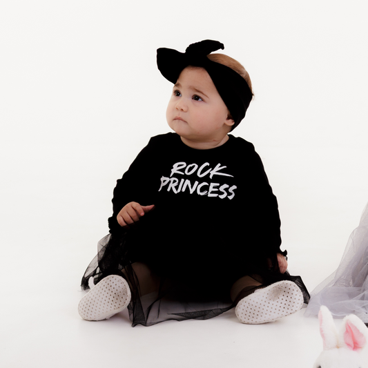 Rock Princess Dress + Headband - Black