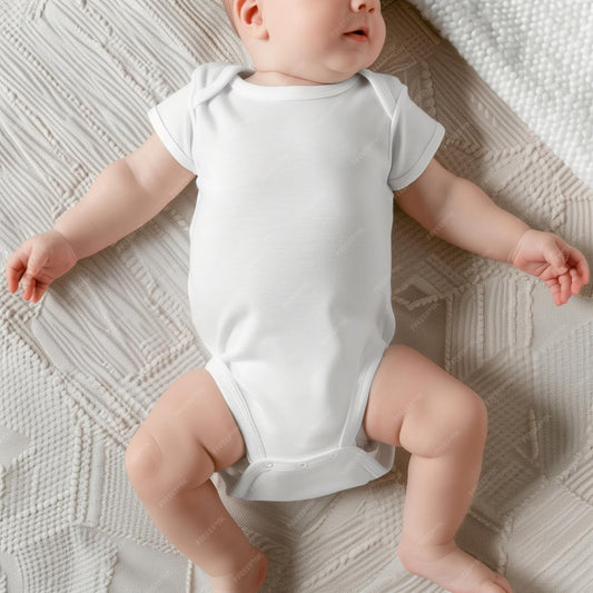 Onesie - White Short Sleeve