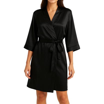 Satin Gown - Black