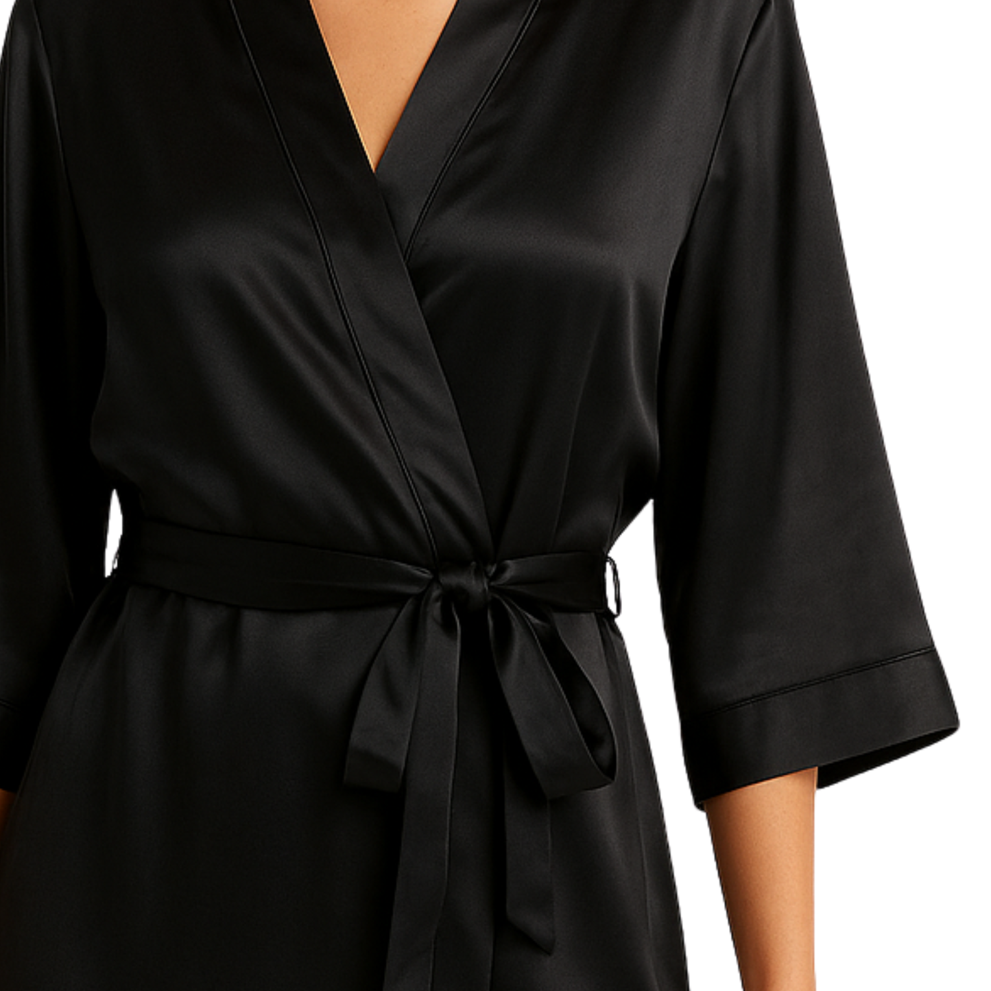 Satin Gown - Black