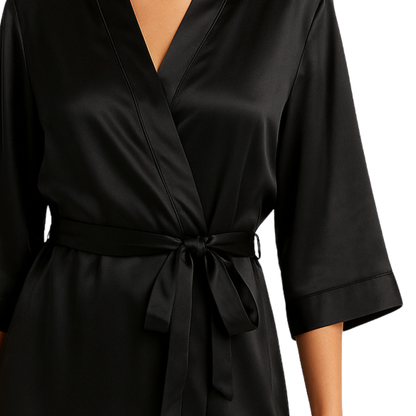 Satin Gown - Black