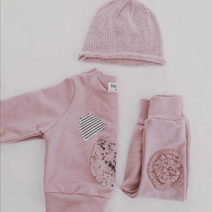 Bear Tracksuit with Knitted Beanie - Ella and Jo
