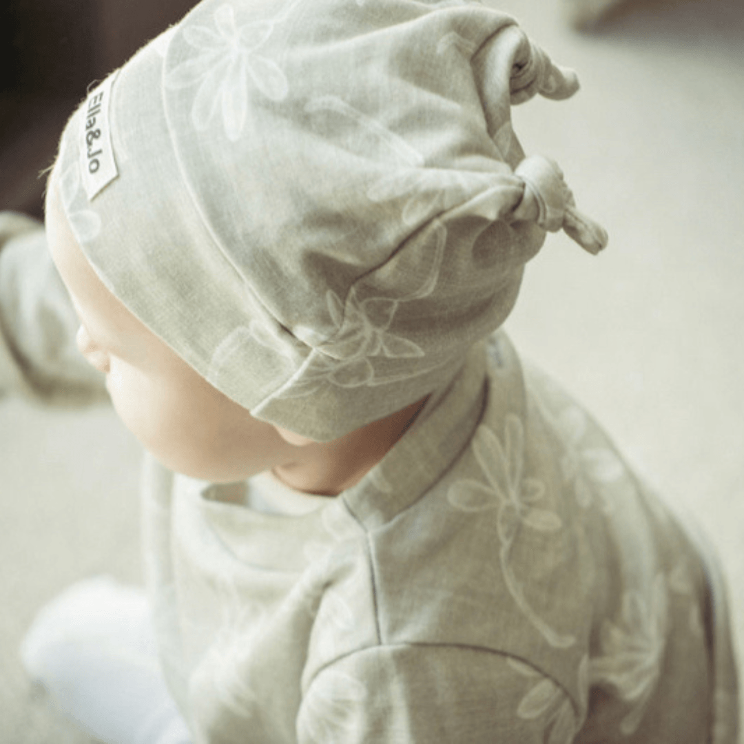 Flowers Double Knot Beanie - Ella and Jo