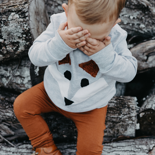 Mr Fox Tracksuit with Knitted Beanie - Ella and Jo