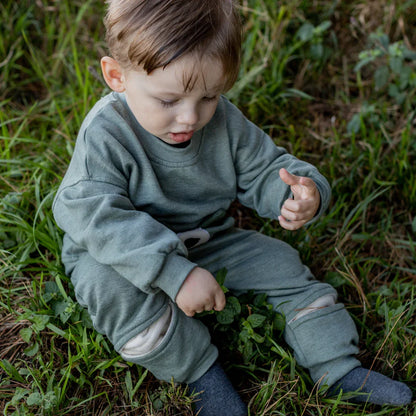 Khaki Bear Tracksuit - Ella and Jo