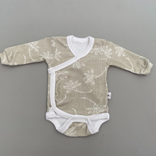 Load image into Gallery viewer, Flower Kimono onesie - Long Sleeve - Ella and Jo

