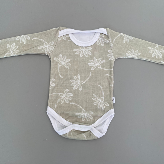 Flower onesie - Long Sleeve - Ella and Jo